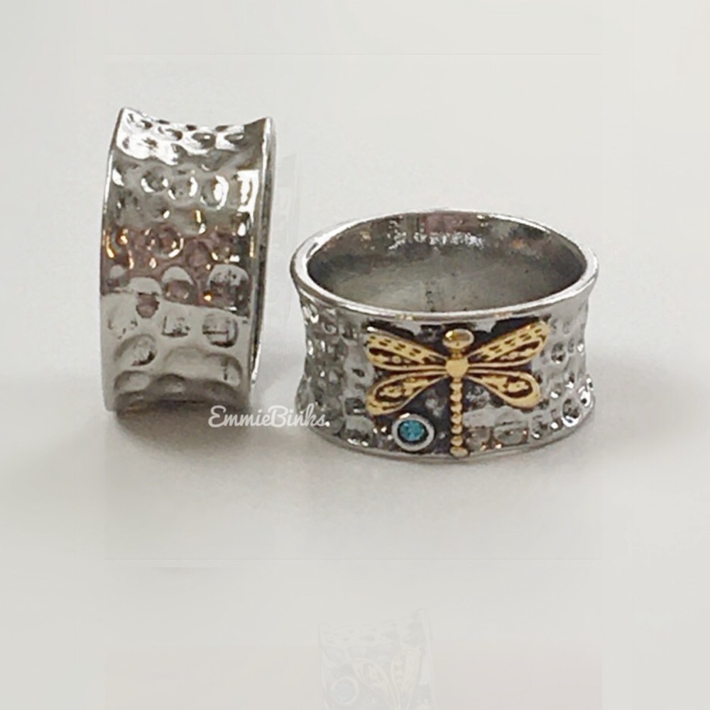 RESTOCKED New FP Textured Dragonfly Band Statement Ring - Picture 10 of 13